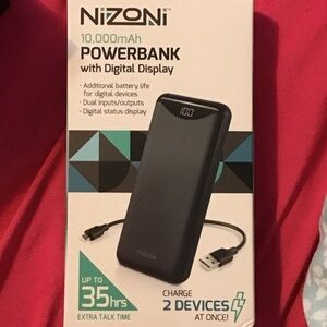 Black Powerbank with Digital Display